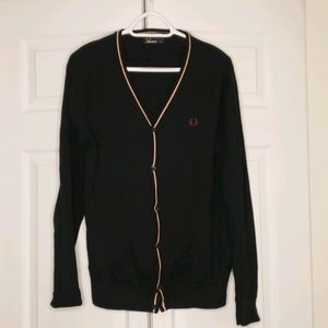 Fred Perry Black Cardigan